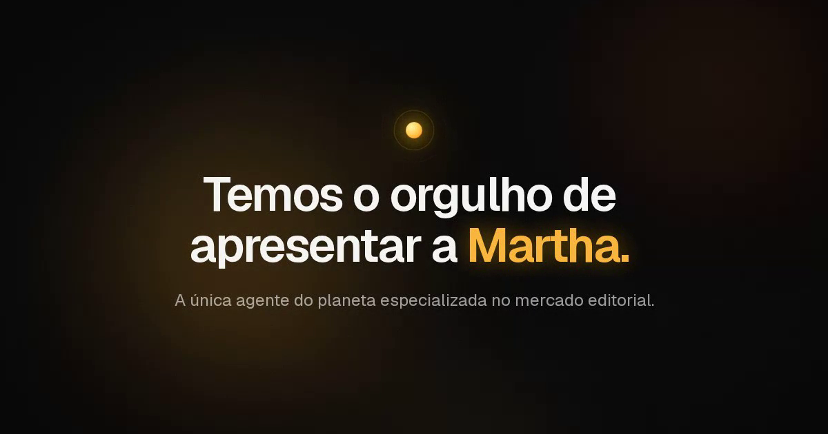Martha's introduction screen in the Publitik dashboard, reading We are proud to introduce Martha